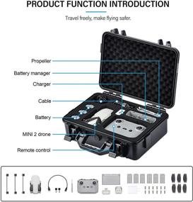 img 1 attached to 🌊 Durable and Waterproof TOMAT Mavic Mini 2 Case for DJI Mini 2 Fly More Combo Accessories - Ultimate Protection for Your Gear!