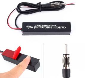 img 3 attached to Enhanced Universal Hidden Amplified Antenna for Car Truck Vehicle: Stereo Radio AM FM 12v