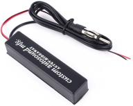 enhanced universal hidden amplified antenna for car truck vehicle: stereo radio am fm 12v logo