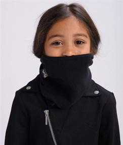 img 1 attached to Canadian-Made Fleece Warmer Gaiter for Girls' Accessories by Lupa