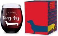 🍷 relax and wind down with the 'it's been a long day' stemless wine glass логотип