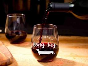 img 1 attached to 🍷 Relax and Wind Down with the 'It's Been a Long Day' Stemless Wine Glass