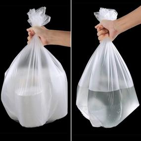 img 1 attached to 18 Gallon Clear Trash Bag, Heavy-Duty - 100 Count