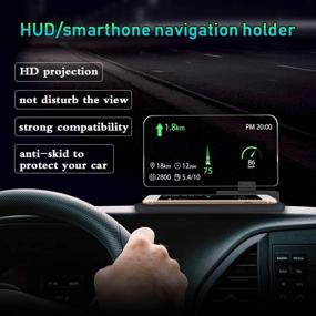 img 3 attached to Car GPS Mobile Head Up Display Holder with HD Image Reflection for HUD, Smartphone, iPhone, Samsung, Car Navigation - Up to 6 inches