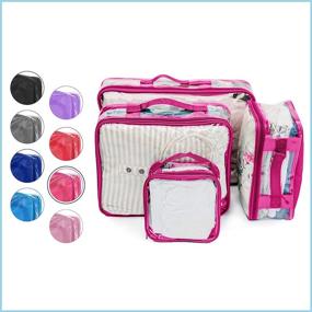 img 3 attached to See Through Organizer Dividers Suitcase Transparent Travel Accessories and Packing Organizers