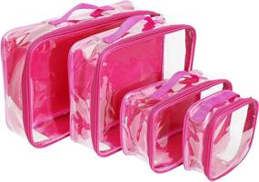 img 4 attached to See Through Organizer Dividers Suitcase Transparent Travel Accessories and Packing Organizers