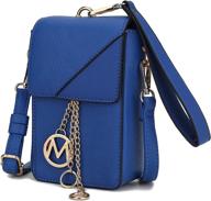 mkf collection crossbody cellphone purse women's handbags & wallets and wristlets logo