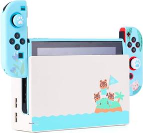 img 1 attached to 🐻 Winter Bear LightPro Cute Protective Case for NSwitch - Complete Protection Kit with Console Shell, Joy Con Cover, Screen Protector, Thumb Grips, Anti-Scratch Design
