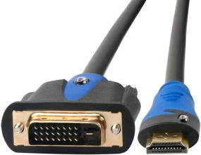 img 2 attached to 3-футовый кабель SHD DVI к HDMI - адаптерный шнур HDMI к DVI D для ПК, ноутбука, ЖК-телевизора и проектора - двустороннее подключение монитора