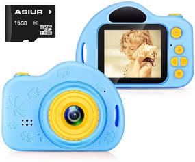 img 4 attached to Детская камера ASIUR - Полная HD-детская видеокамера в подарок для мальчиков и девочек от 3 до 10 лет - качество 1080P с бонусом 16ГБ SD-карты.