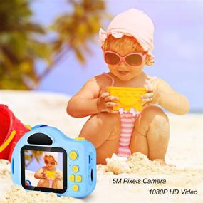 img 2 attached to Детская камера ASIUR - Полная HD-детская видеокамера в подарок для мальчиков и девочек от 3 до 10 лет - качество 1080P с бонусом 16ГБ SD-карты.