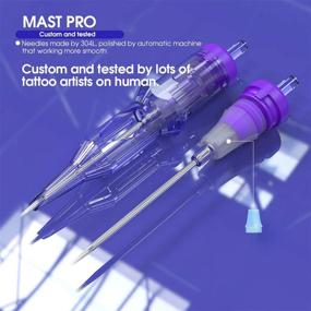 img 2 attached to 🖋️ Mast Tattoo Pro Cartridges Needles with Membrane - Mixed Sizes (RL+RS+RM+M1) - Box of 50 Pcs: Enhance your Tattooing Experience!