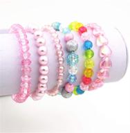 👑 stretchy bracelet set - bb gg princess bracelets logo