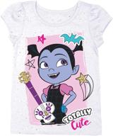 🧛 disney toddler vampirina totally cute short sleeve t-shirt for girls logo