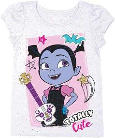 img 1 attached to 🧛 Disney Toddler Vampirina Totally Cute Short Sleeve T-Shirt for Girls