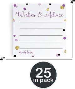 img 2 attached to Wishes Advice Cards Purple Gold