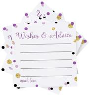 wishes advice cards purple gold logo