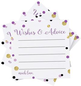 img 4 attached to Wishes Advice Cards Purple Gold