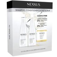 🧖 nexxus clean and pure: revitalize your hair with shampoo, conditioner, and scrub (3 pack) logo