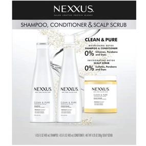 img 3 attached to 🧖 Nexxus Clean and Pure: Revitalize Your Hair with Shampoo, Conditioner, and Scrub (3 Pack)