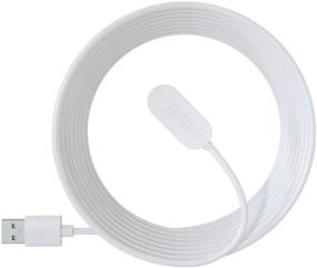 img 3 attached to 🔌 Arlo Certified Accessory - Indoor Magnetic Charging Cable - 8 ft, White - Compatible with Arlo Ultra, Arlo Ultra 2, Arlo Pro 3, Arlo Pro 4, and Arlo Pro 3 Floodlight Cameras - VMA5000C