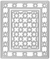 🔳 lace frame cutting dies embossing stencil template - metal nested die cuts for card making, scrapbooking, paper craft album, stamps diy birthday décor logo