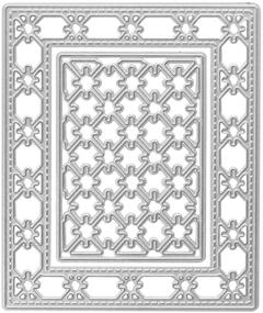 img 4 attached to 🔳 Lace Frame Cutting Dies Embossing Stencil Template - Metal Nested Die Cuts for Card Making, Scrapbooking, Paper Craft Album, Stamps DIY Birthday Décor