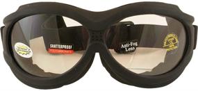 img 3 attached to 🕶️ Birdz Eyewear - The Buzzard - Motorcycle Goggle with Clear Lens for Over Glasses