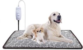 img 4 attached to 🔥 CozyComfort Pet Heating Pad: Large Electric Heated Bed for Cats and Dogs - Chew Resistant Cord & Waterproof Layer