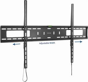 img 2 attached to 📺 VIVO MOUNT-VW100F: Extra Large Heavy Duty TV Wall Mount Bracket for 60-100 inch Screens, 900x600mm VESA, Curved and Flat Panel, Black