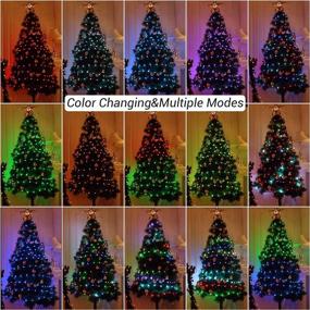 img 3 attached to 🎄 Immerse in Festive Magic with BrizLabs Christmas Fairy String Lights: 33Ft 100 LED USB Color Changing Lights, Remote Control, RGB Multicolor Xmas Tree Decoration, Perfect for Halloween & Christmas