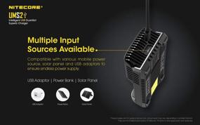 img 3 attached to 🔌 Nitecore UMS2 Superb Black Intelligent USB Dual-Slot Battery Charger (6952506492817)