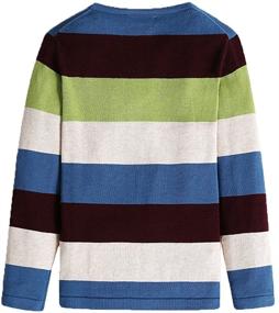 img 3 attached to BASADINA Long Sleeve Sweater Pullover Multicolor Boys' Clothing and Sweaters