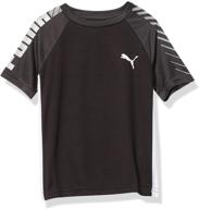 👕 shop the stylish puma performance raglan t shirt black2 - boys' tops, tees & shirts logo