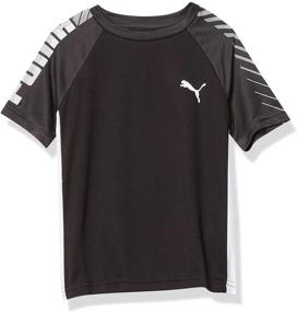 img 4 attached to 👕 Shop the Stylish PUMA Performance Raglan T Shirt Black2 - Boys' Tops, Tees & Shirts