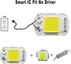 img 1 attached to 💡 Brilliantly White Engine Integrated Driver Floodlight: Powerful Illumination for All Your Needs