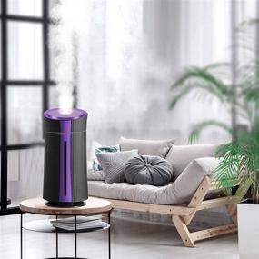 img 1 attached to 💨 Cool Mist Humidifier, 1100ml Mini Air Humidifier with LED Light | Quiet Ultrasonic Operation for Bedroom, Home, Large Room, and Baby Room