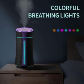 img 3 attached to 💨 Cool Mist Humidifier, 1100ml Mini Air Humidifier with LED Light | Quiet Ultrasonic Operation for Bedroom, Home, Large Room, and Baby Room