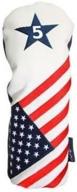 limited edition usa #5 metal fairway wood headcover - patriot golf - patriotic head cover logo