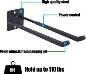 img 2 attached to 🔧 Ultrawall Garage Storage Organizer, Wall Mounted Hanger for Garden Tools, Snowboards, Tires - Hooks, Rack (2 Pack)