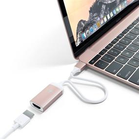 img 4 attached to Satechi Aluminum Type-C HDMI Adapter 4K (60Hz) - Compatible With MacBook Pro 2020