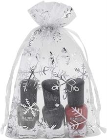 img 1 attached to HRX Package Snowflake Christmas Drawstring Retail Store Fixtures & Equipment