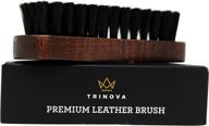 trinova upholstery and leather cleaning brush – ideal for car interior, furniture, couch, sofa, boots, shoes, and more. unmatched premium quality logo