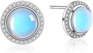 moonstone earrings sterling hypoallergenic sensitive girls' jewelry for earrings logo