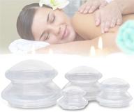 🔴 silicone cellulite massage cupping set - professional therapy cups (4 sizes, 4 cups) logo