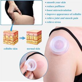 img 2 attached to 🔴 Silicone Cellulite Massage Cupping Set - Professional Therapy Cups (4 Sizes, 4 Cups)