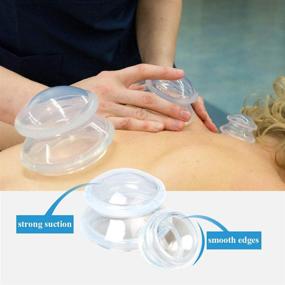 img 1 attached to 🔴 Silicone Cellulite Massage Cupping Set - Professional Therapy Cups (4 Sizes, 4 Cups)