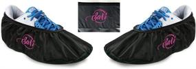 img 1 attached to 👟 SaVi Bowling Shoe Protector Covers: Medium and Large, Promoting Durability with Sleek Black/Pink Design