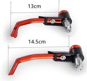 img 2 attached to 7/8 Inches 22Mm Brake Clutch Lever Protect For Motorcycle Handle Protector Alloy Insert For Racing Handguards For Honda Kawasaki Yamaha Suzuki Ducati KTM Triumph (Universal Orange)