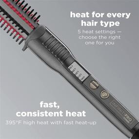 img 2 attached to 🔥 Conair BC2NWTP InfinityPro 1" Nano Tourmaline Ceramic Hot Brush with Fast Heat-up, 395°F Heat Setting, Even Heat Recovery System, Smooth Ceramic Surface, 5 Temperature Options, Auto-off
